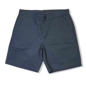 Patagonia mens 31 gray solid organic cotton flat front outdoor shorts EUC